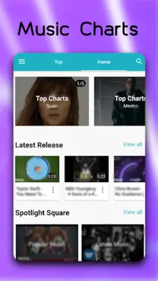 Blue Music android App screenshot 1